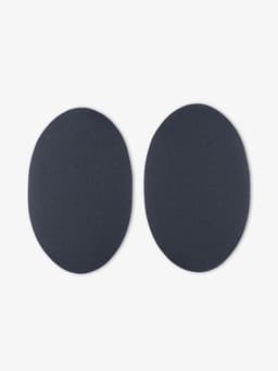 Заплатки для одежды, 15.5×9.5 см, термоклеевые, 2 шт., тёмно-серые