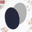 Заплатки для одежды, 15.5×9.5 см, термоклеевые, 2 шт., синий