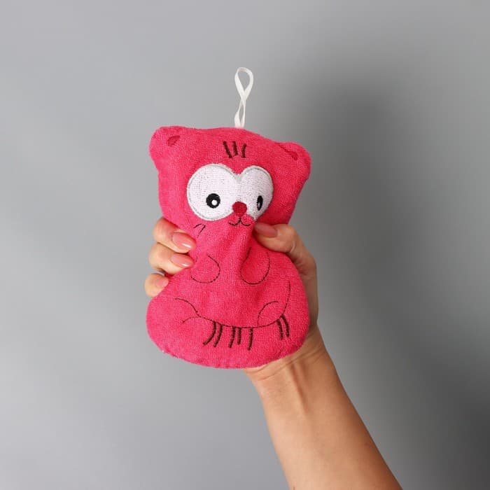 Мочалка для тела детская Доляна «Котики», для купания, МИКС