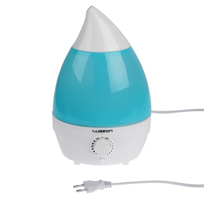 Увлажнитель воздуха Luazon LHU-04, ультразвуковой, 2 л, 35 м², 18 Вт, бело-голубой