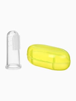 Зубная щетка детская, прорезыватель-массажер, в контейнере, силиконовый, от 3 мес.