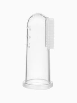 Зубная щетка детская, прорезыватель-массажер, в контейнере, силиконовый, от 3 мес.