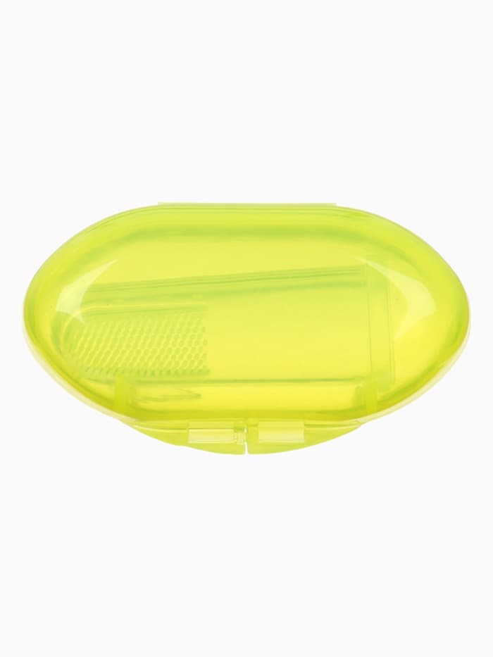 Зубная щетка детская, прорезыватель-массажер, в контейнере, силиконовый, от 3 мес.