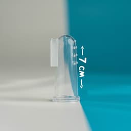 Зубная щетка детская, прорезыватель-массажер, в контейнере, силиконовый, от 3 мес.