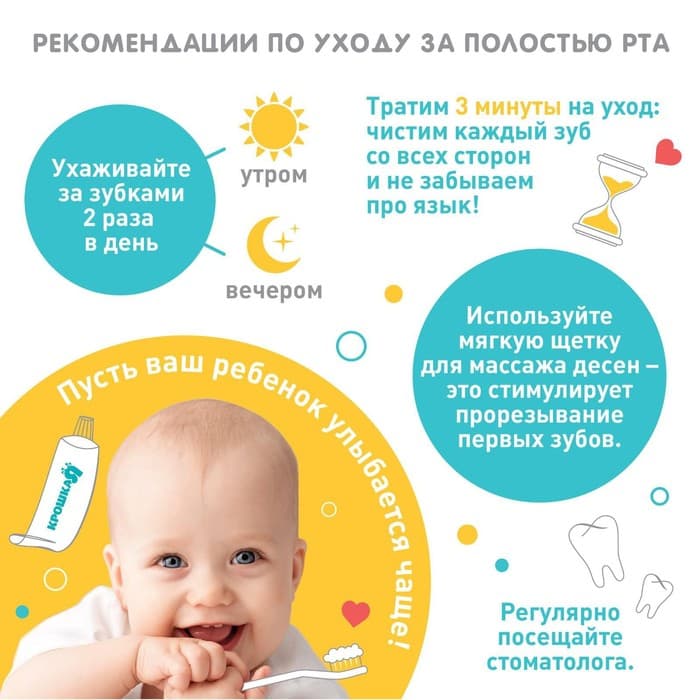 Зубная щетка детская, прорезыватель-массажер, в контейнере, силиконовый, от 3 мес.