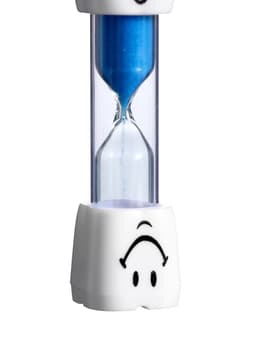 Часы песочные «Зубик», на 3 минуты, 9×2.1 см, синие