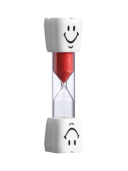 Часы песочные «Зубик», на 5 минут, 9×2.1 см, красные