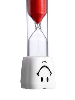 Часы песочные «Зубик», на 5 минут, 9×2.1 см, красные