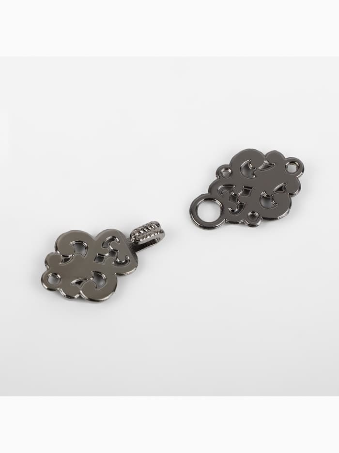 Декоративная застёжка, 4.5×1.5 см, цвет чёрный