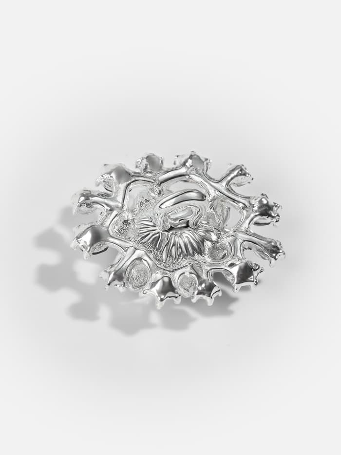 Пуговица декоративная, 22×20 мм, синяя