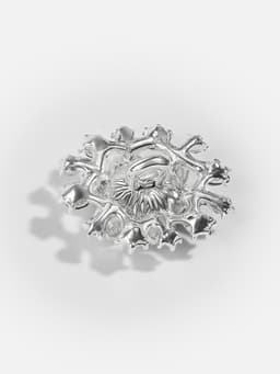 Пуговица декоративная, 22×20 мм, синяя