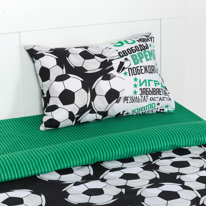 Постельное бельё 1.5-спальное «Этель. Футбольный мяч», бязь
