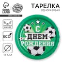 Тарелка одноразовая бумажная «Мячи»