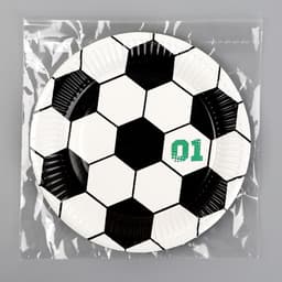 Тарелка одноразовая бумажная «Футбол»