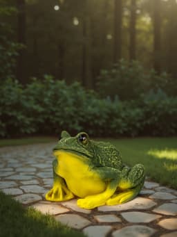 Садовая фигура из полистоуна «Лягушка», 18×15×23 см