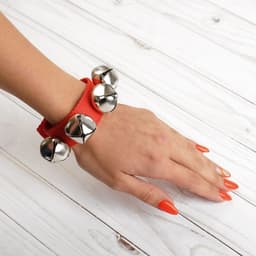 Браслет - погремушка музыкальная игрушка, с бубенцами, МИКС