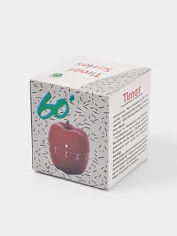 Таймер механический Доляна «Яблоко», кухонный, 6.5×7 см, зелёный