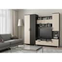 Гостиная «София-3», 2000×2200×500 мм, цвет венге/дуб молочный