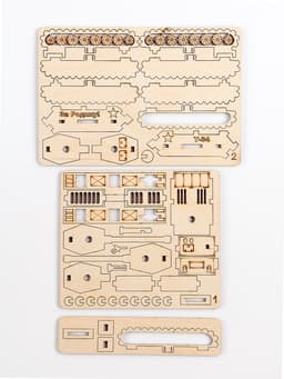 Конструктор деревянный 3д модель «Танк», 42 детали