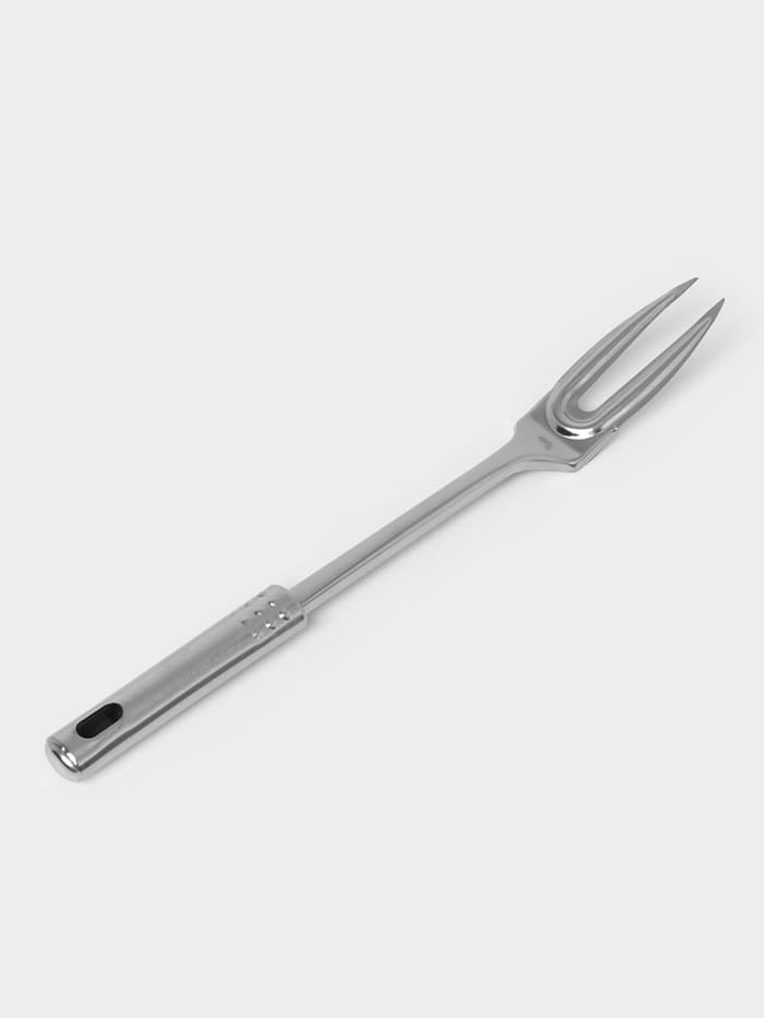 Вилка для мяса Доляна «Стандарт», h=33 см, нержавеющая сталь, серебристая