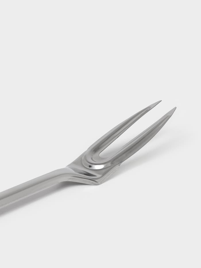 Вилка для мяса Доляна «Стандарт», h=33 см, нержавеющая сталь, серебристая