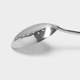 Шумовка из нержавеющей стали Доляна «Стандарт», h=32 см, цвет серебряный