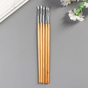 Инструменты для моделирования и придания формы (набор 5 шт.), 18 см дерево, резина