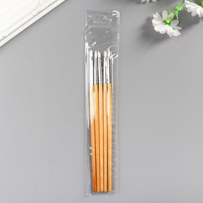 Инструменты для моделирования и придания формы (набор 5 шт.), 18 см дерево, резина