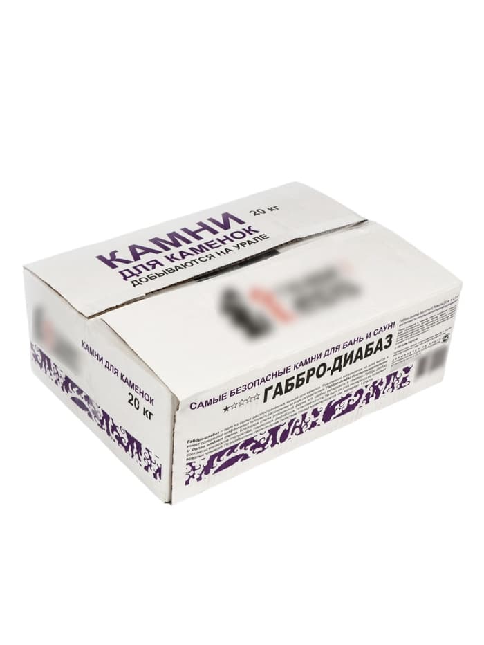 Камни для бани «Габбро - диабаз», 20 кг, колотые, фракция 7-12 см, «Добропаровъ»