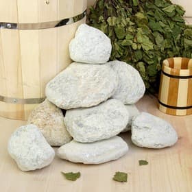 Камни для бани «Талькохлорит», 20 кг, галтованные, фракция 7-15 см, «Добропаровъ»