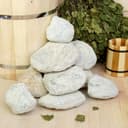 Камни для бани «Талькохлорит», 20 кг, галтованные, фракция 7-15 см, «Добропаровъ»