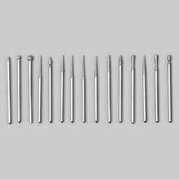 Фрезы алмазные для маникюра в пластиковом органайзере, 30 шт.