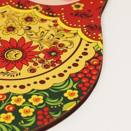 Доска разделочная сувенирная Дарим Красиво «Матрёшка», 14.9×23 см, дерево, разноцветная