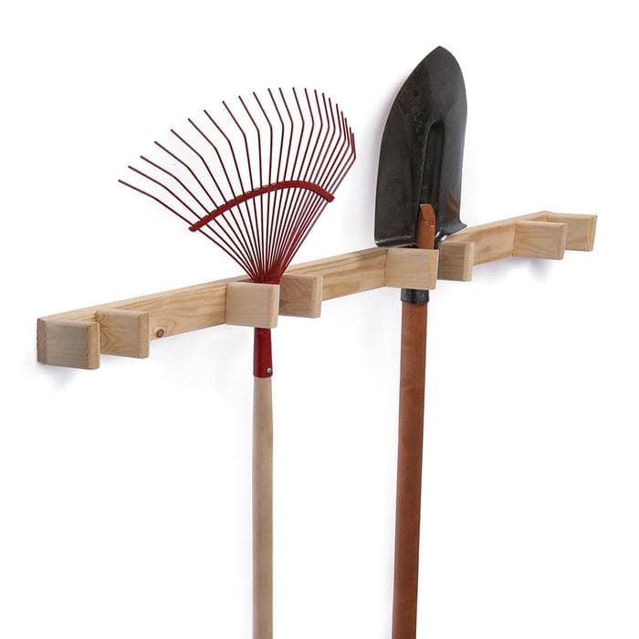 Держатель для садового инвентаря, настенный, под 4 инструмента, Greengo