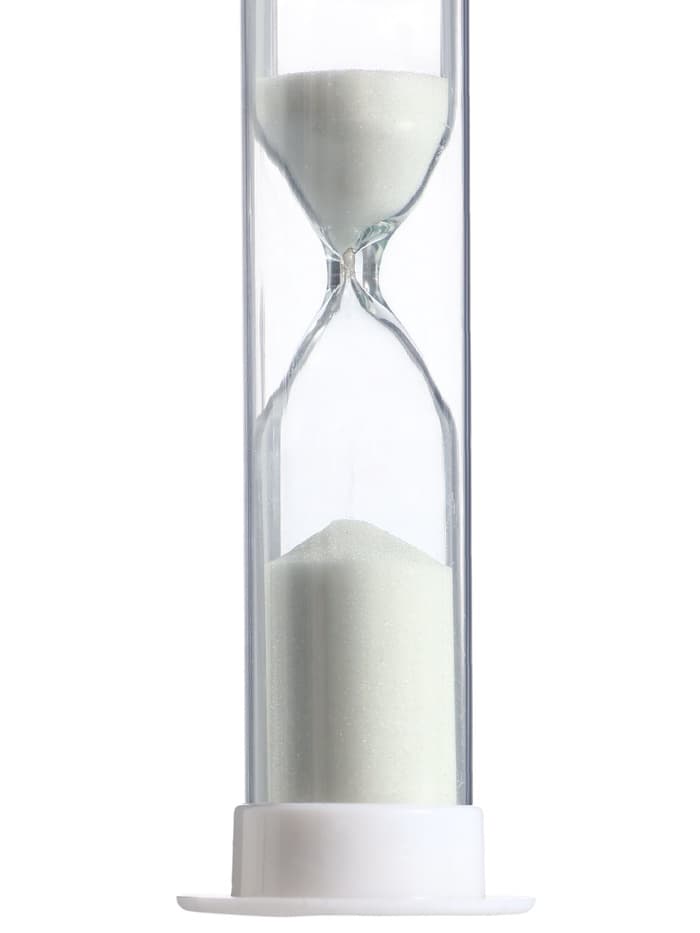 Часы песочные «Ламбо», на 10 минут, 9×2.5 см, белые