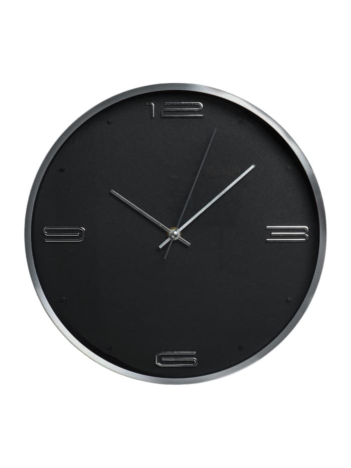 Часы настенные классические «Марша», d=30 см, 30×30×4 см, чёрные