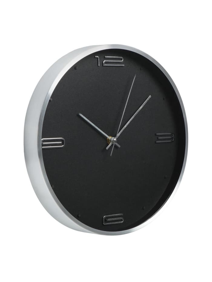 Часы настенные классические «Марша», d=30 см, 30×30×4 см, чёрные