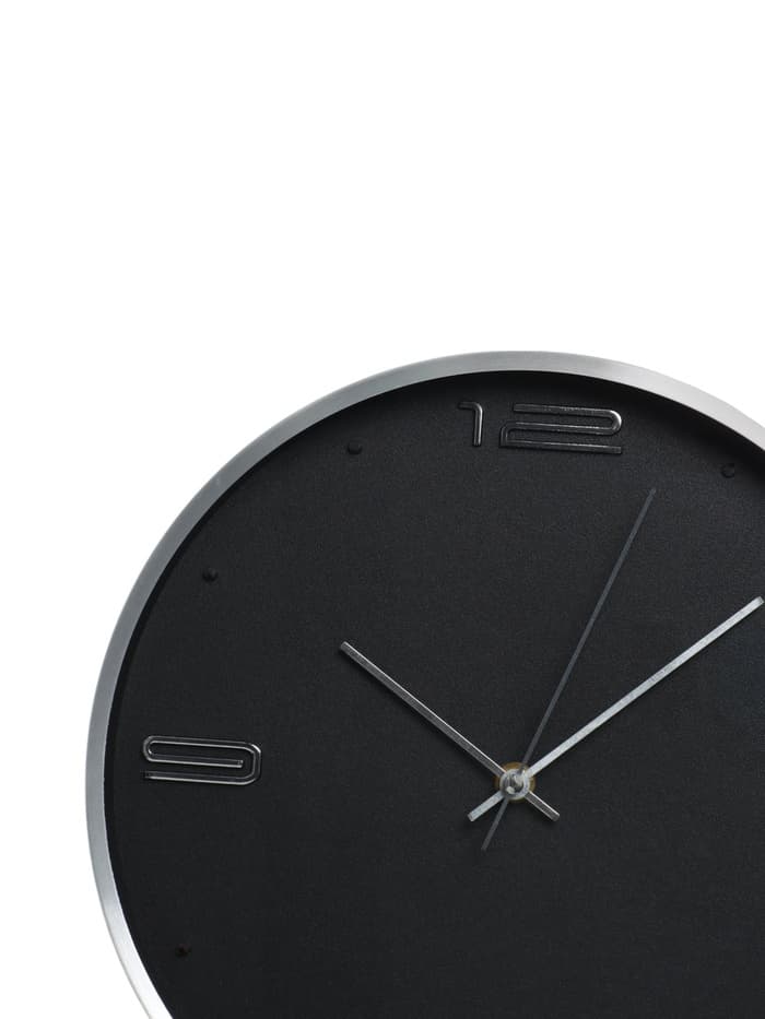 Часы настенные классические «Марша», d=30 см, 30×30×4 см, чёрные
