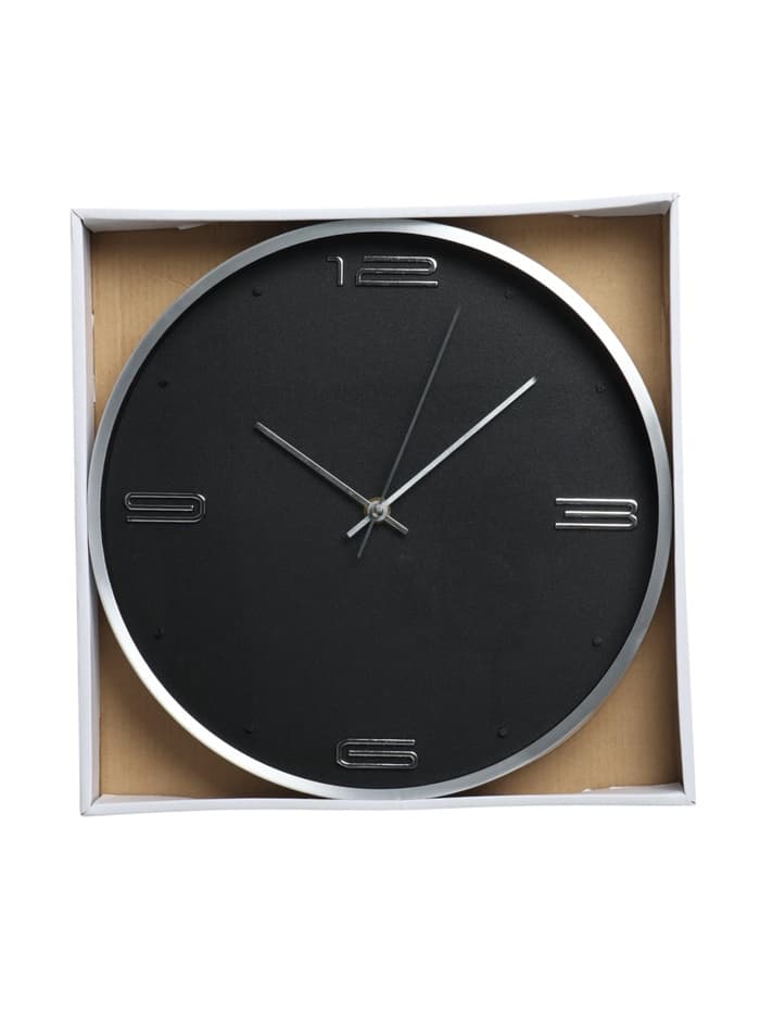 Часы настенные классические «Марша», d=30 см, 30×30×4 см, чёрные