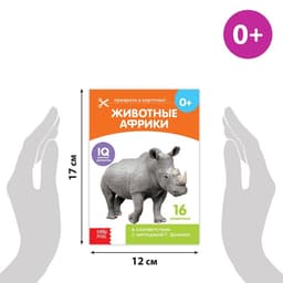 Книги «Карточки Домана. Животные материков», набор 6 шт. по 20 стр.