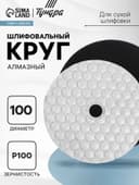 Алмазный гибкий шлифовальный круг ТУНДРА «Черепашка», для сухой шлифовки, 100 мм, № 100