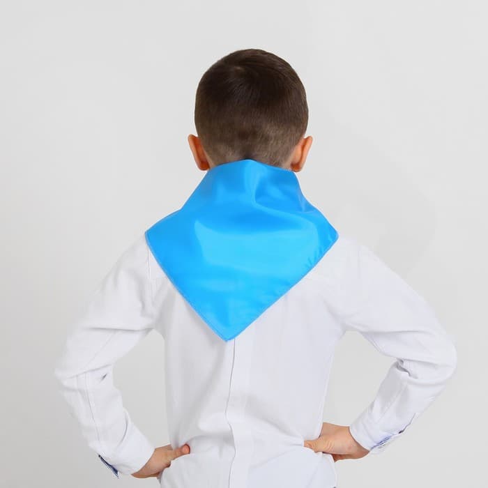 Галстук пионерский, голубой