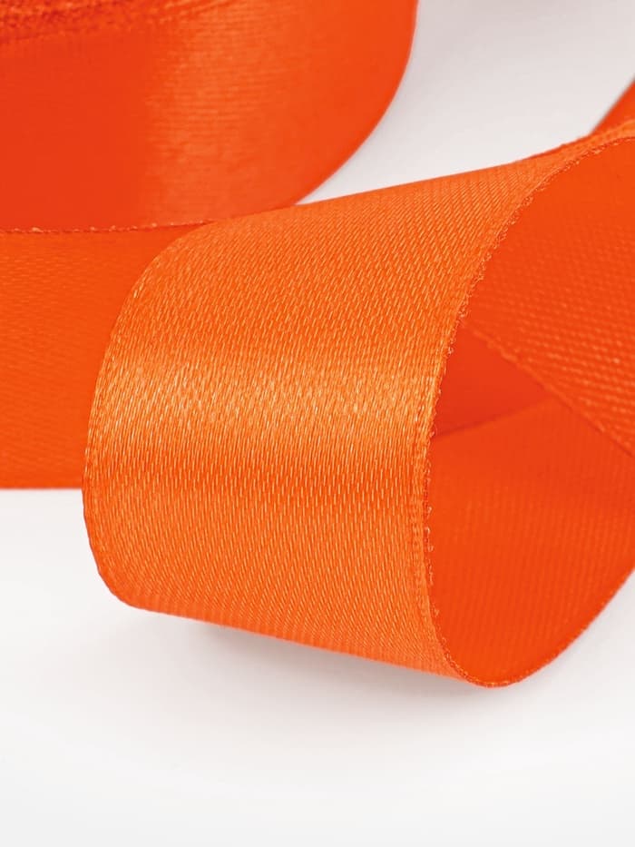 Лента атласная, 25 мм, 23±1 м, оранжевая
