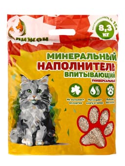 Наполнитель минеральный впитывающий «Пижон» универсальный, 15 л