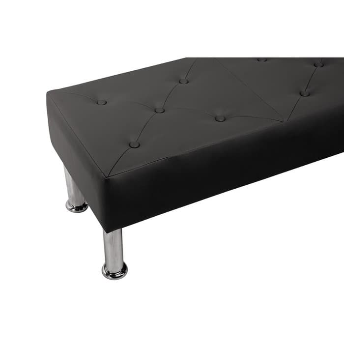 Скамья «Марк», 1450×390×370 мм, цвет чёрный