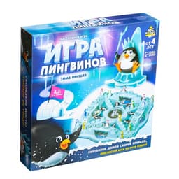 Настольная игра ходилка - бродилка для детей «Игра пингвинов», 2-4 игрока, 4+