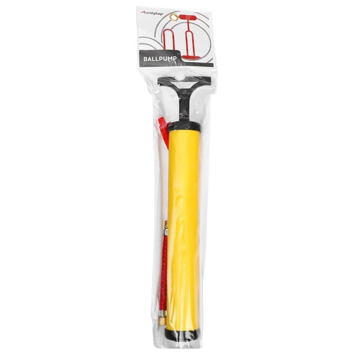 Насос для мячей ONLYTOP, 28 см, 2 насадки + шнур, МИКС