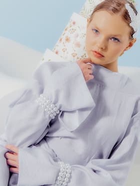 Браслеты жемчуг «Трио», d=7 см, шар № 4.6.8, набор 3 шт. белый