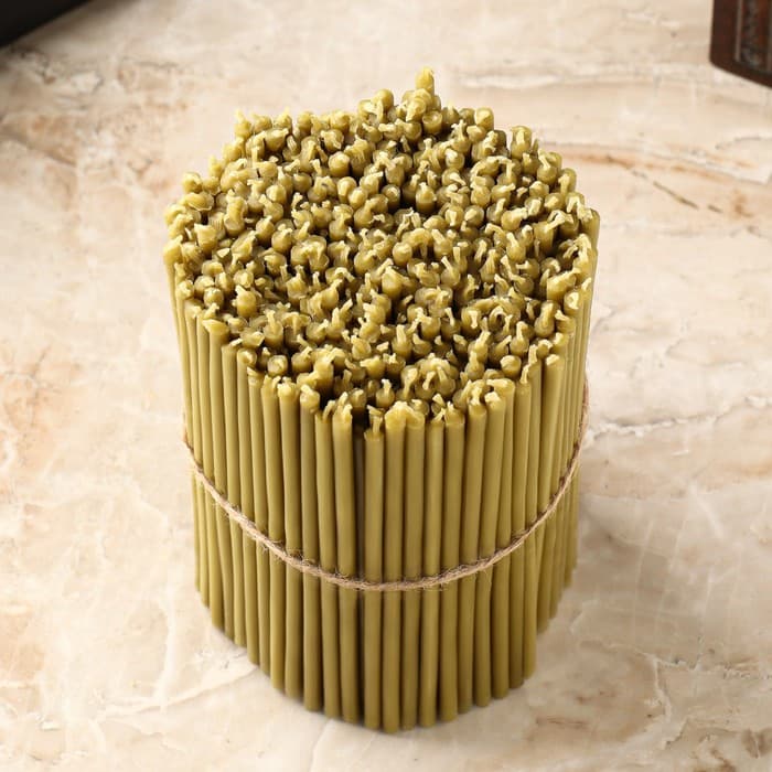 Свечи церковные №140, упаковка 1 кг, парафин и воск