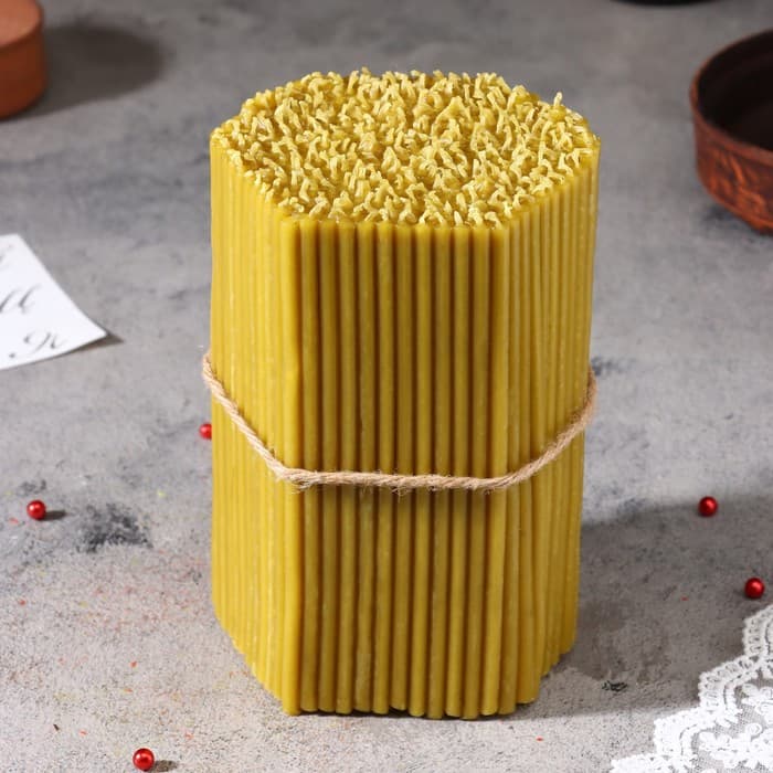 Свечи церковные №140, упаковка 1 кг, парафин и воск